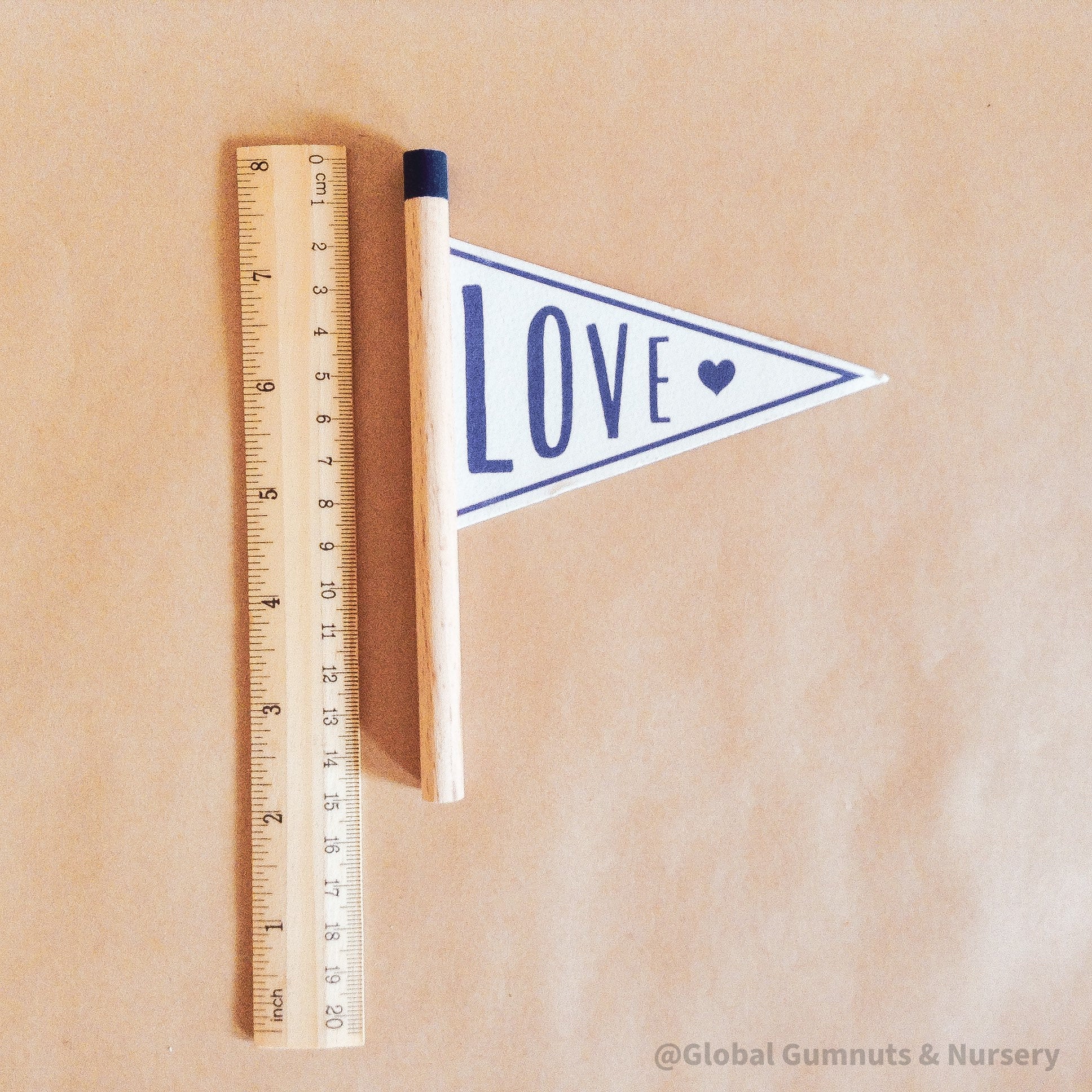 LOVE flag decor piece, a charming way to say "I love you" and share heartfelt messages.
