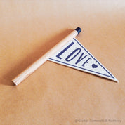 LOVE flag decor piece, a charming way to say "I love you" and share heartfelt messages.