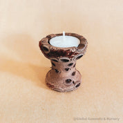 Medium Banksia Tea Light Candle: Natural banksia pod holder for tealight candles.