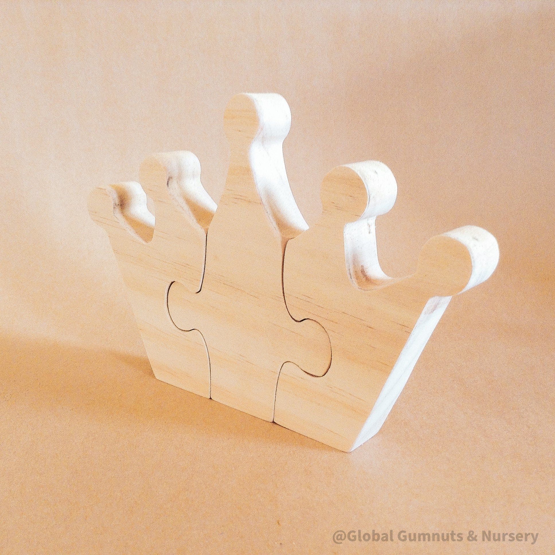Crown Princess Wooden Puzzle – Statement Decor: Elegant wooden crown puzzle, doubling as a playful toy and decorative piece.