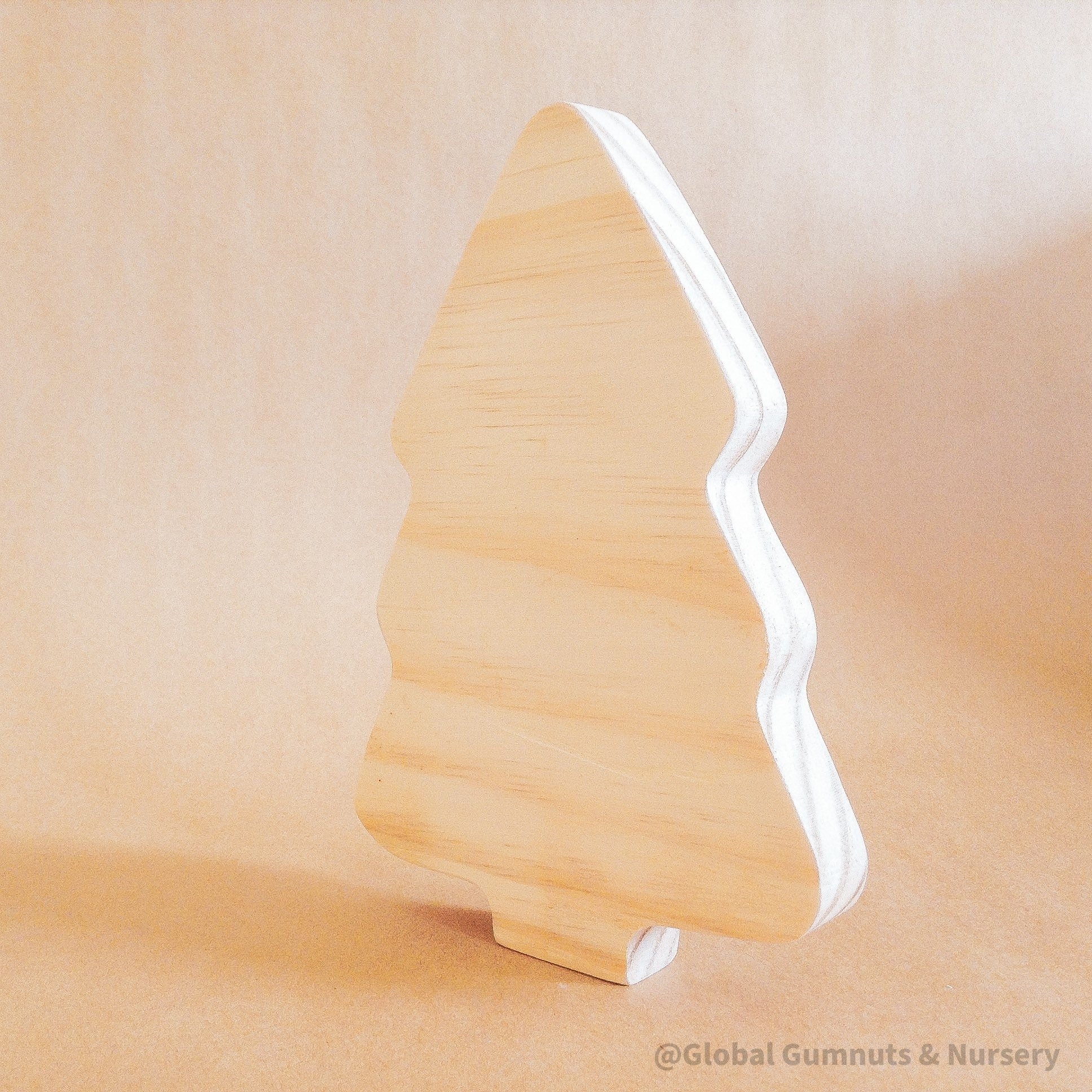 Natural Wooden Christmas Tree: Handmade wooden tree for festive decor or craft projects.