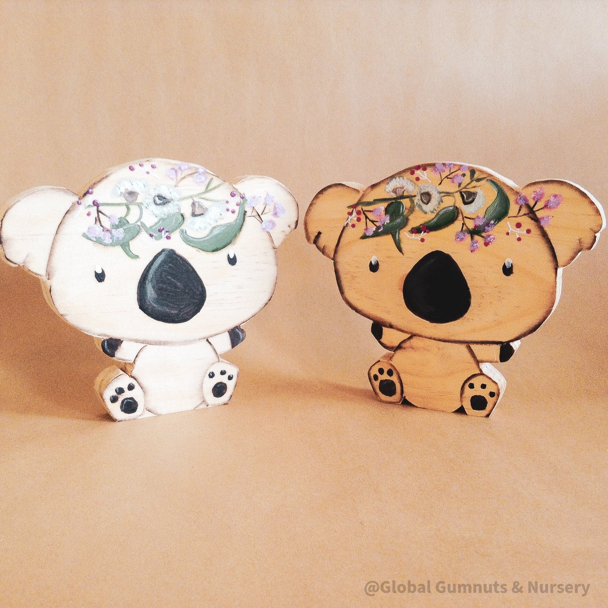 Koala shelfie, a handmade decor piece celebrating the Australian koala.