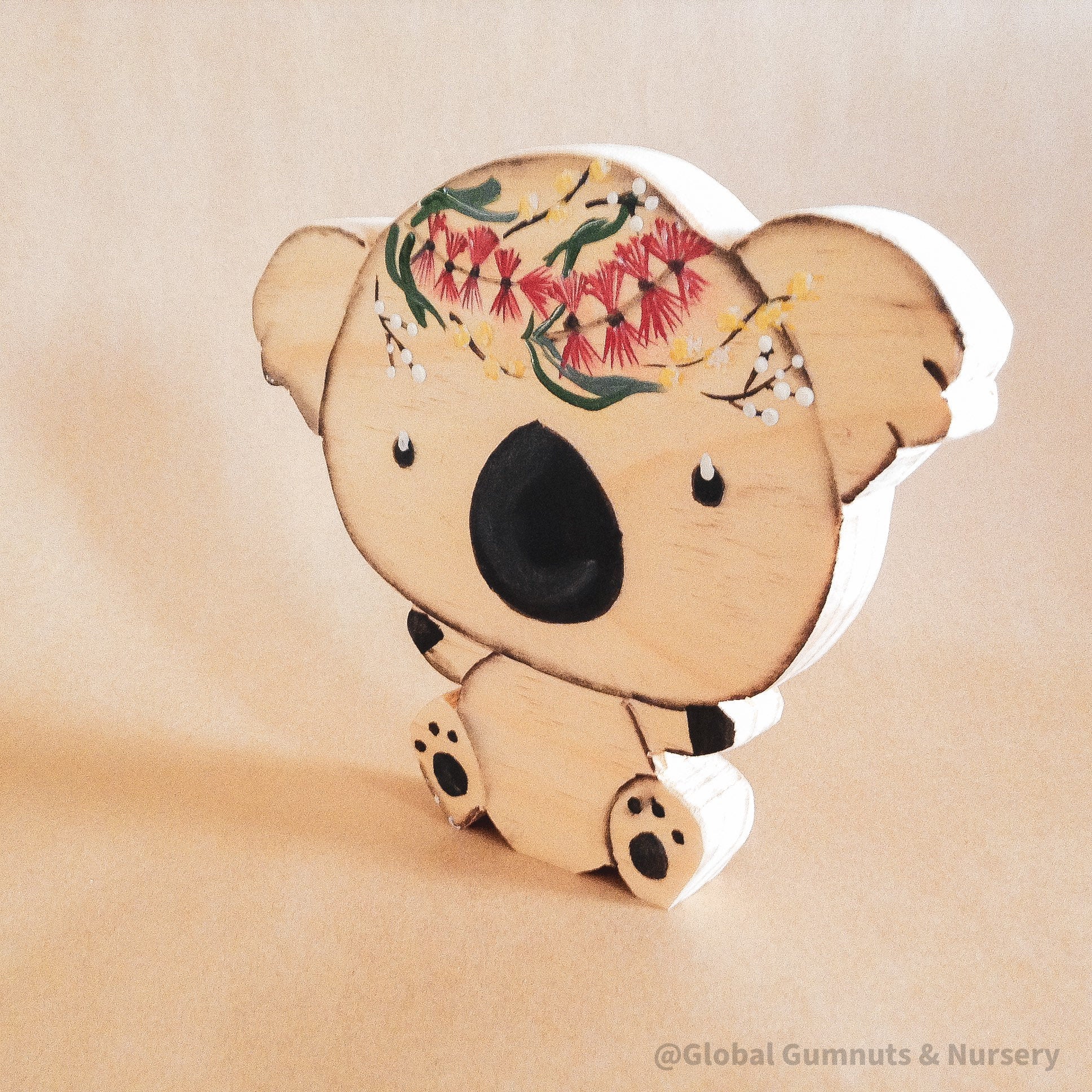 Koala shelfie, a handmade decor piece celebrating the Australian koala.