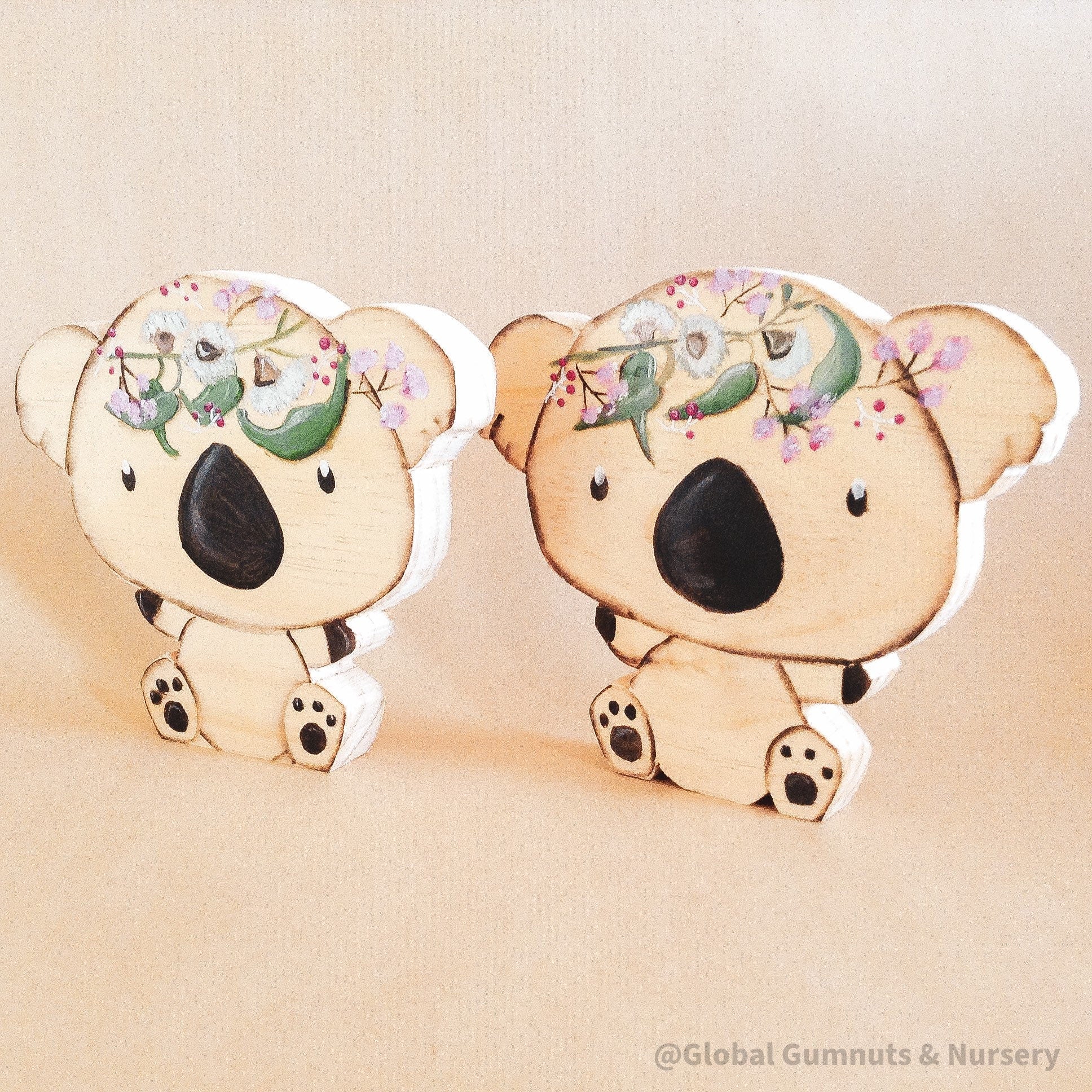 Koala shelfie, a handmade decor piece celebrating the Australian koala.