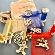wooden numbers advent calendar: 1-24 deluxe wooden numbered pieces for a diy christmas advent calendar.