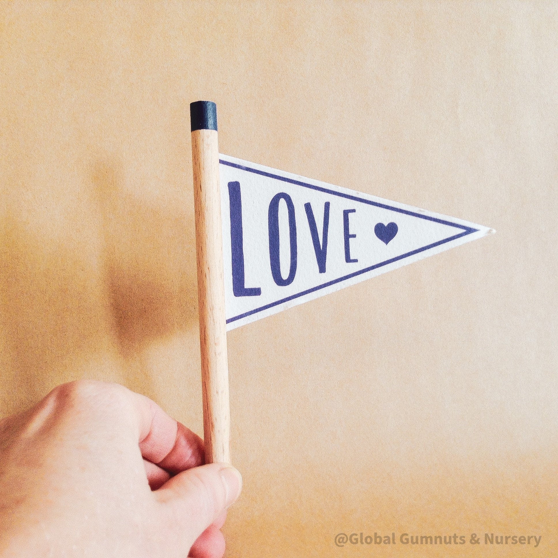 LOVE flag decor piece, a charming way to say "I love you" and share heartfelt messages.