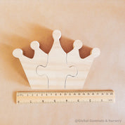 Crown Princess Wooden Puzzle – Statement Decor: Elegant wooden crown puzzle, doubling as a playful toy and decorative piece.