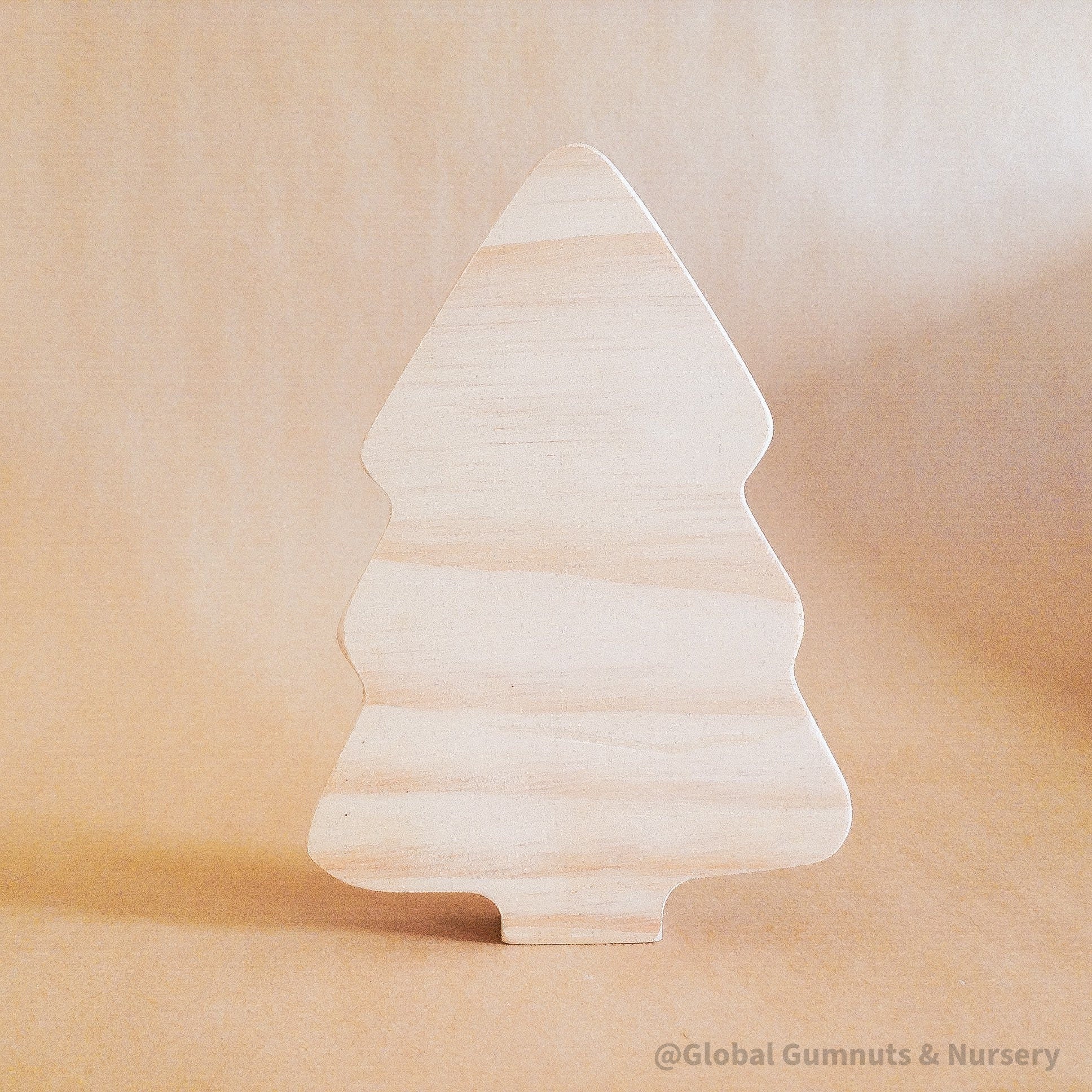 Natural Wooden Christmas Tree: Handmade wooden tree for festive decor or craft projects.