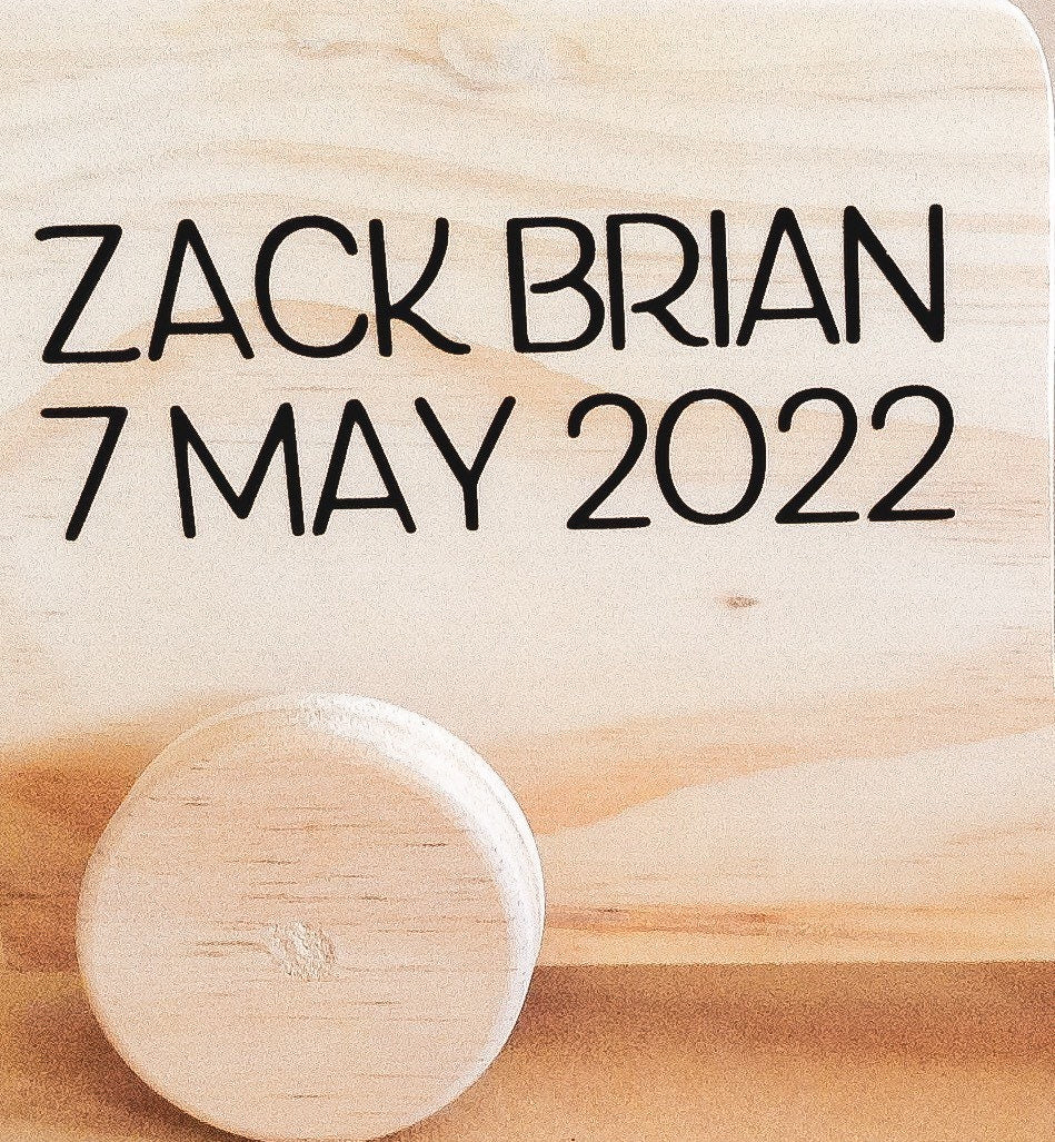 Handmade wooden dog figurine, a playful toy and thoughtful first gift for animal-loving children.