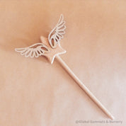 Wooden Star Wand: Playful star wand for fairy-themed activities and gifts.