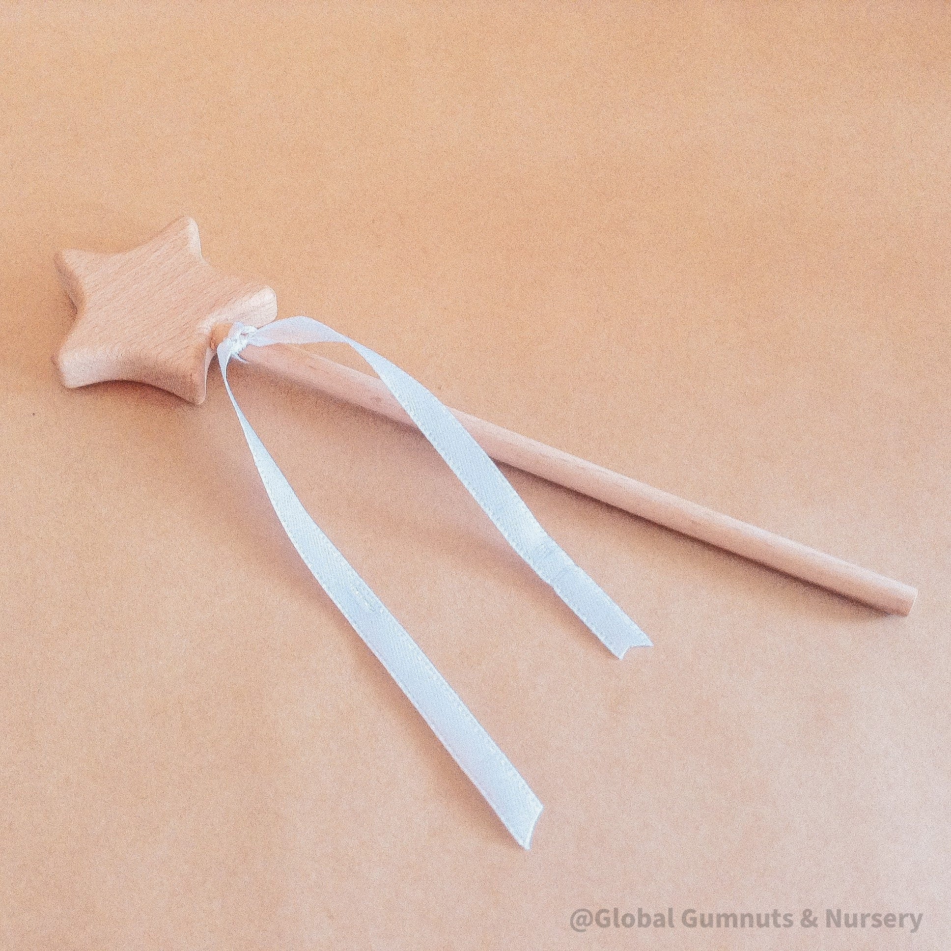 Wooden Star Fairy Wand: Beech wood star wand, perfect for parties or imaginative play.