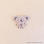 Wooden Koala Hug token, a small, comforting reminder of care, perfect for sharing "a little hug."