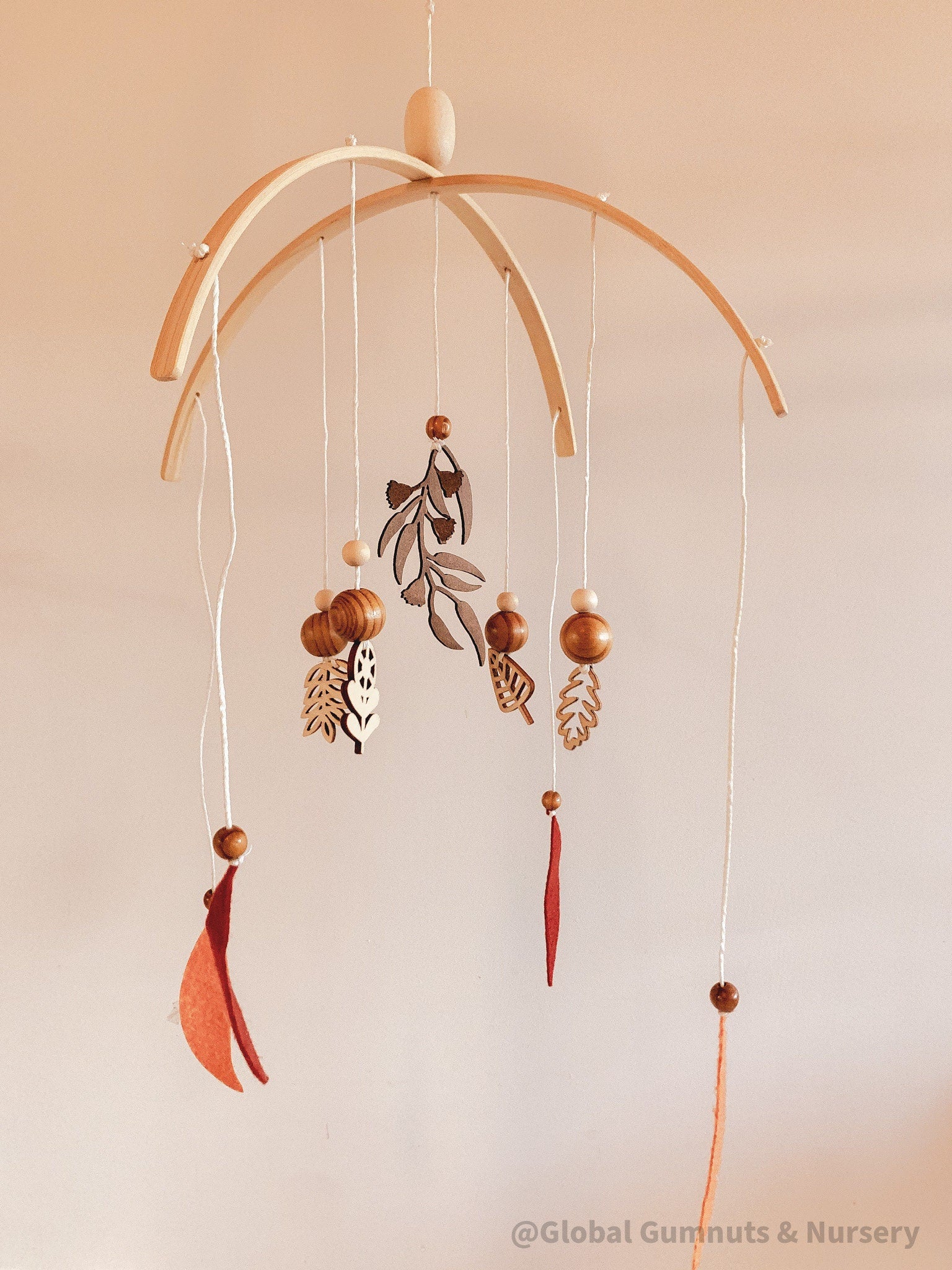 Autumn Baby Mobile: Handmade mobile inspired by Australian seasons.