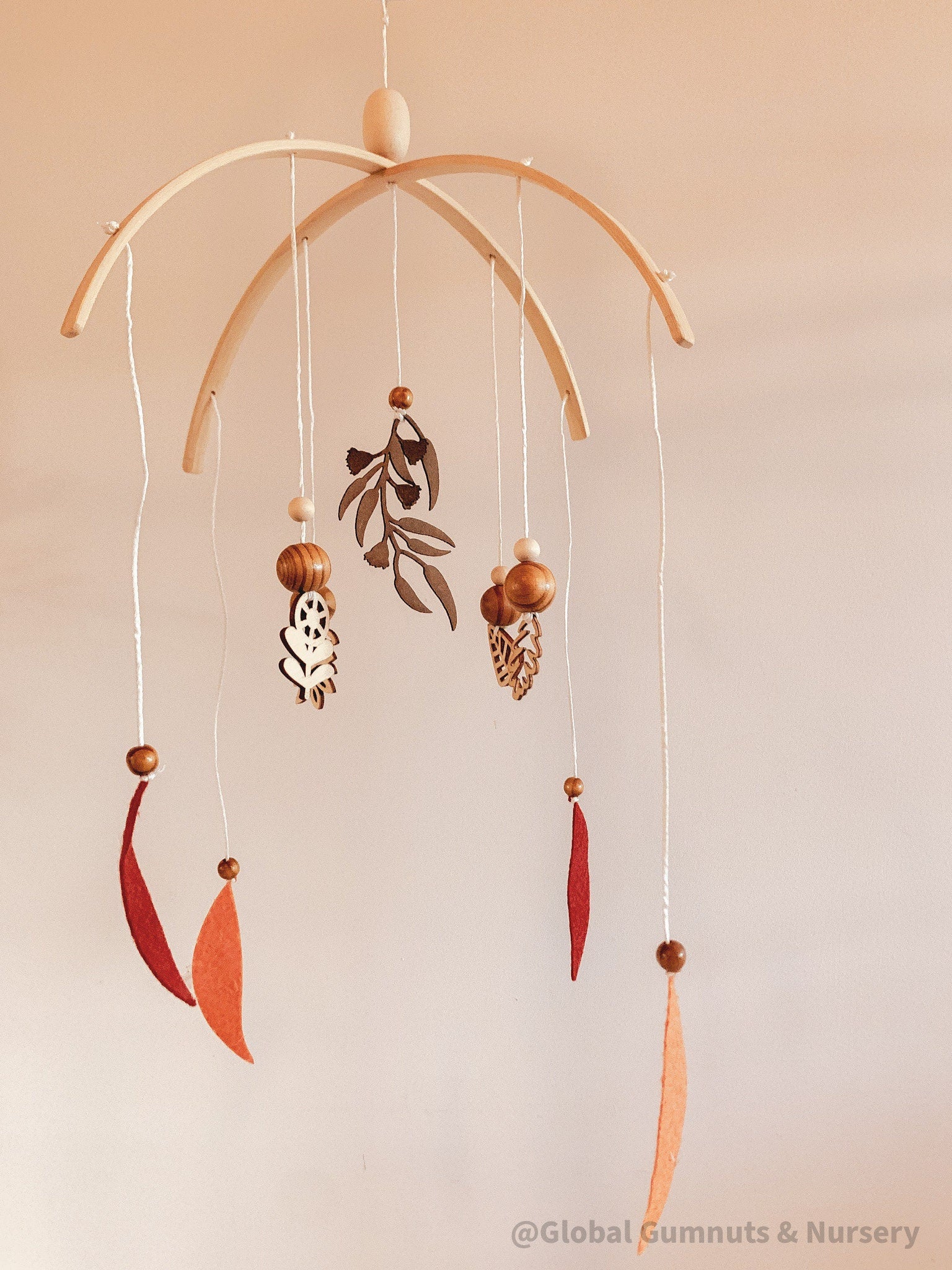 Autumn Baby Mobile: Handmade mobile inspired by Australian seasons.