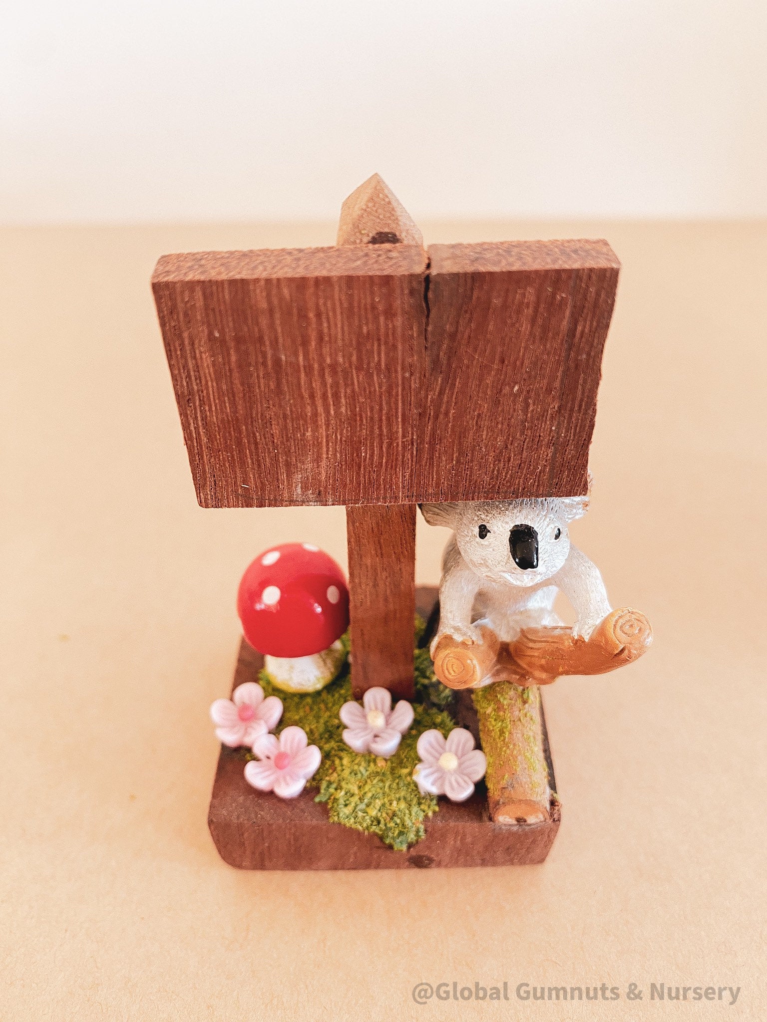 Dainty handmade fairy garden signs, crafted in WA Southwest, perfect for magical garden setups or whimsical decor.