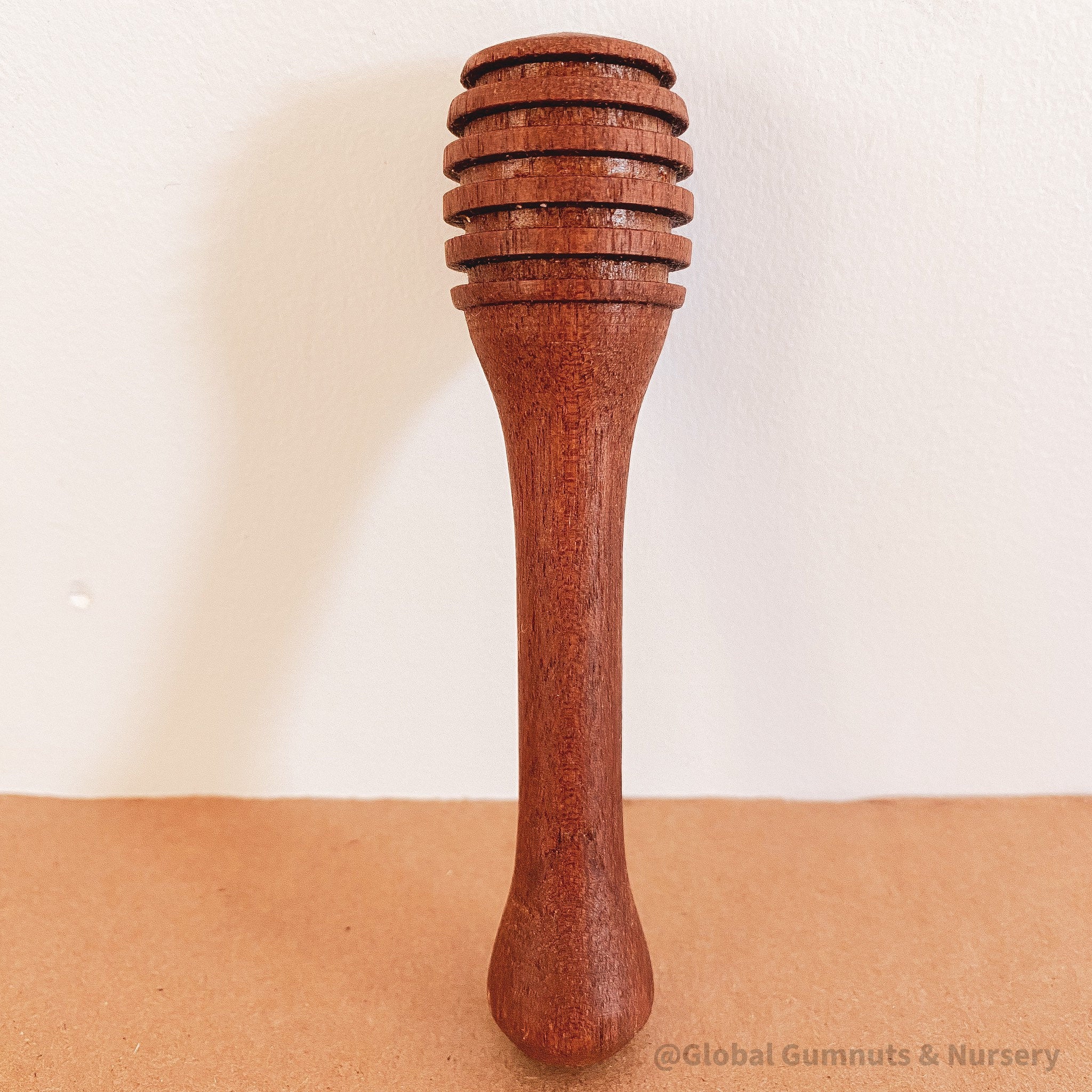 Oval Honey Spoon – Stick 12cm: Wooden honey spoon with a 12cm stick, great for scooping honey or adding rustic charm to kitchens.