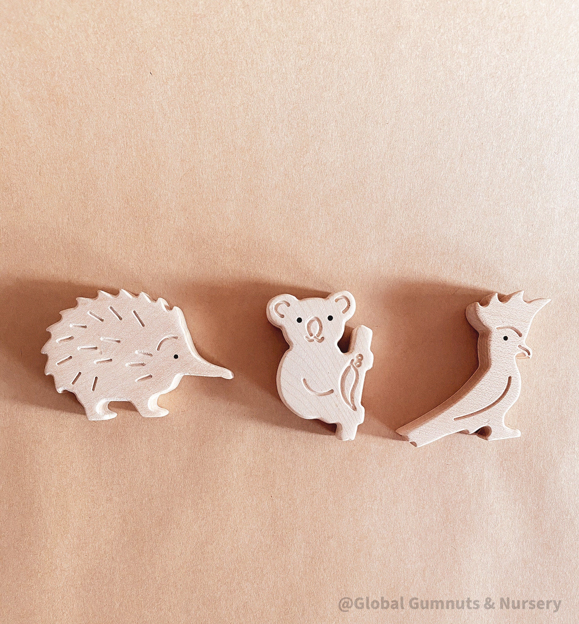 Aussie Animals 3 Set: Montessori-friendly set of Australian native animal figures.