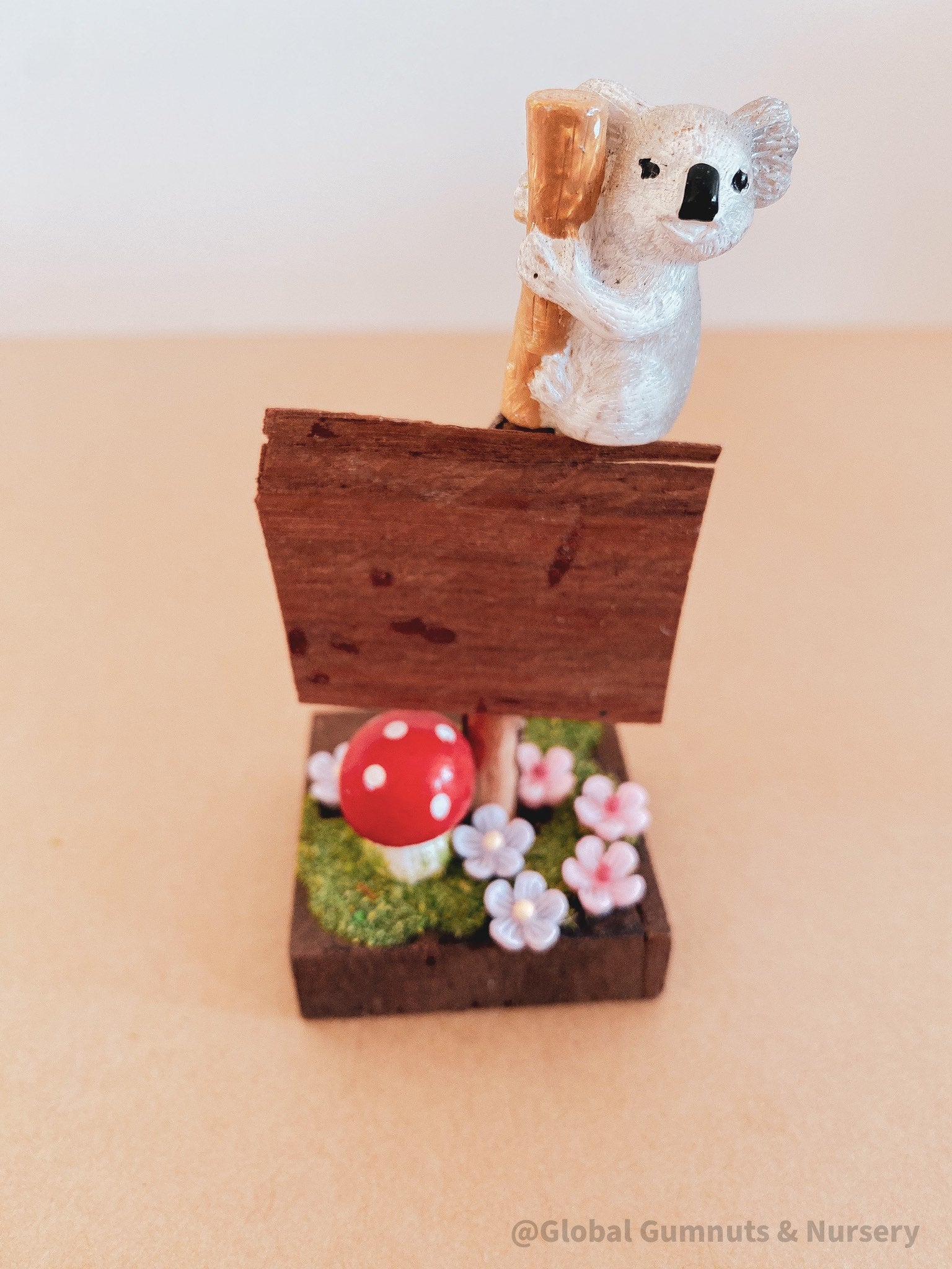 Dainty handmade fairy garden signs, crafted in WA Southwest, perfect for magical garden setups or whimsical decor.