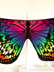 Rainbow Enchanting Butterfly Wings: Colourful, personalized butterfly wings for imaginative dress-up play, perfect for outdoor or indoor fun.