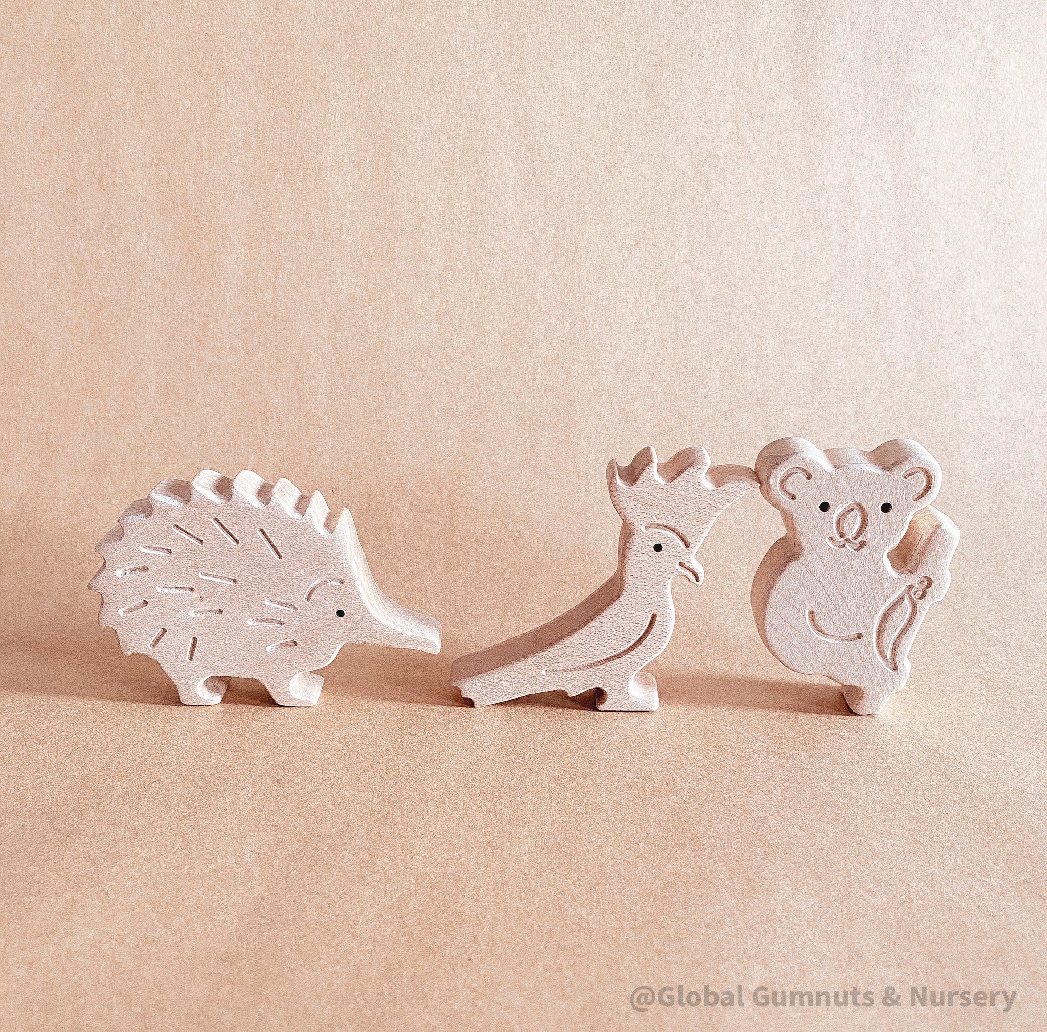 Aussie Animals 3 Set: Montessori-friendly set of Australian native animal figures.