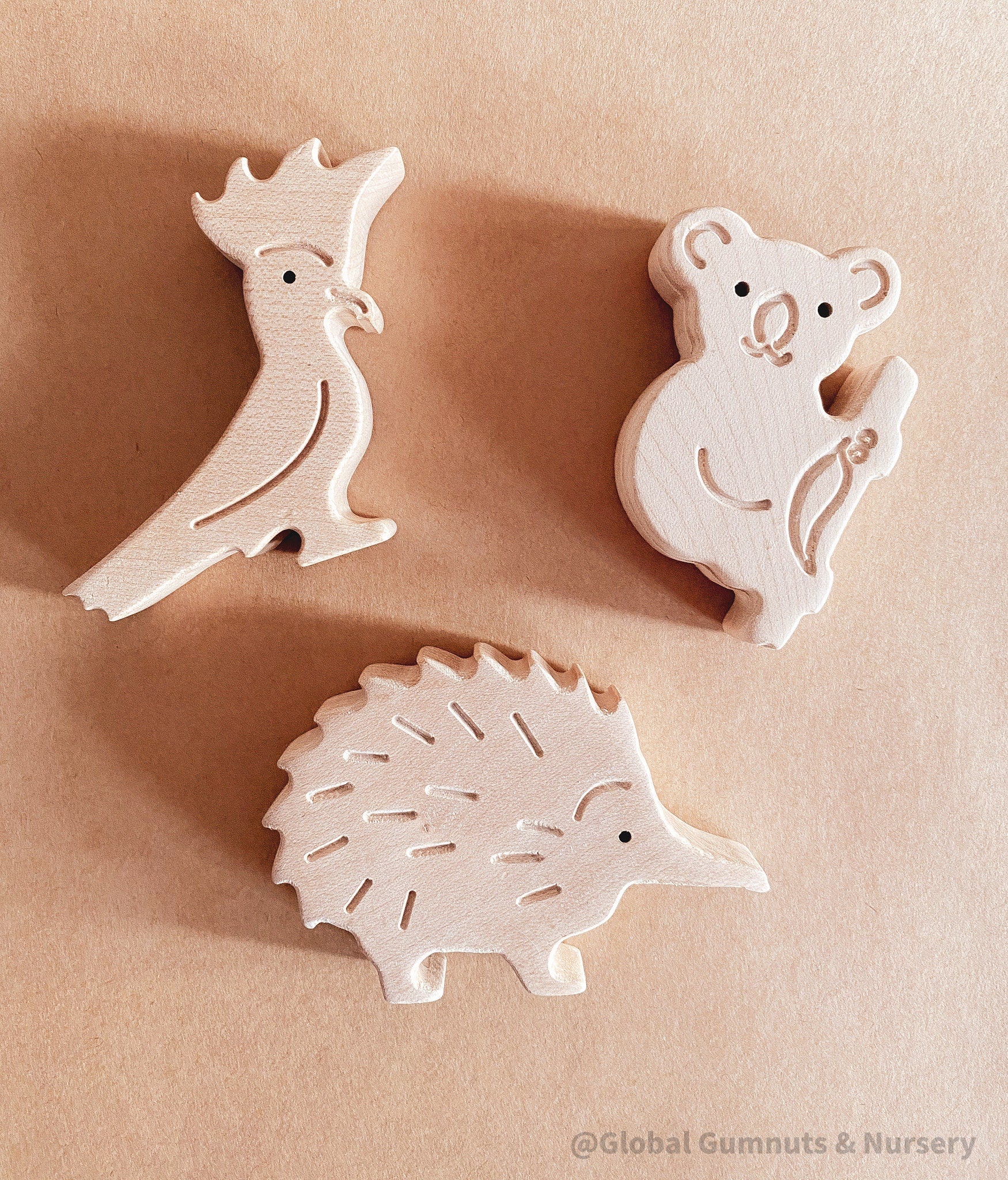 Aussie Animals 3 Set: Montessori-friendly set of Australian native animal figures.