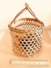 Bamboo Beach Play Basket Set: Eco-friendly play basket with beach essentials.