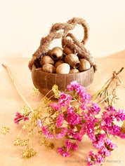 Coconut Play Basket: Eco-friendly play basket designed for beach adventures.