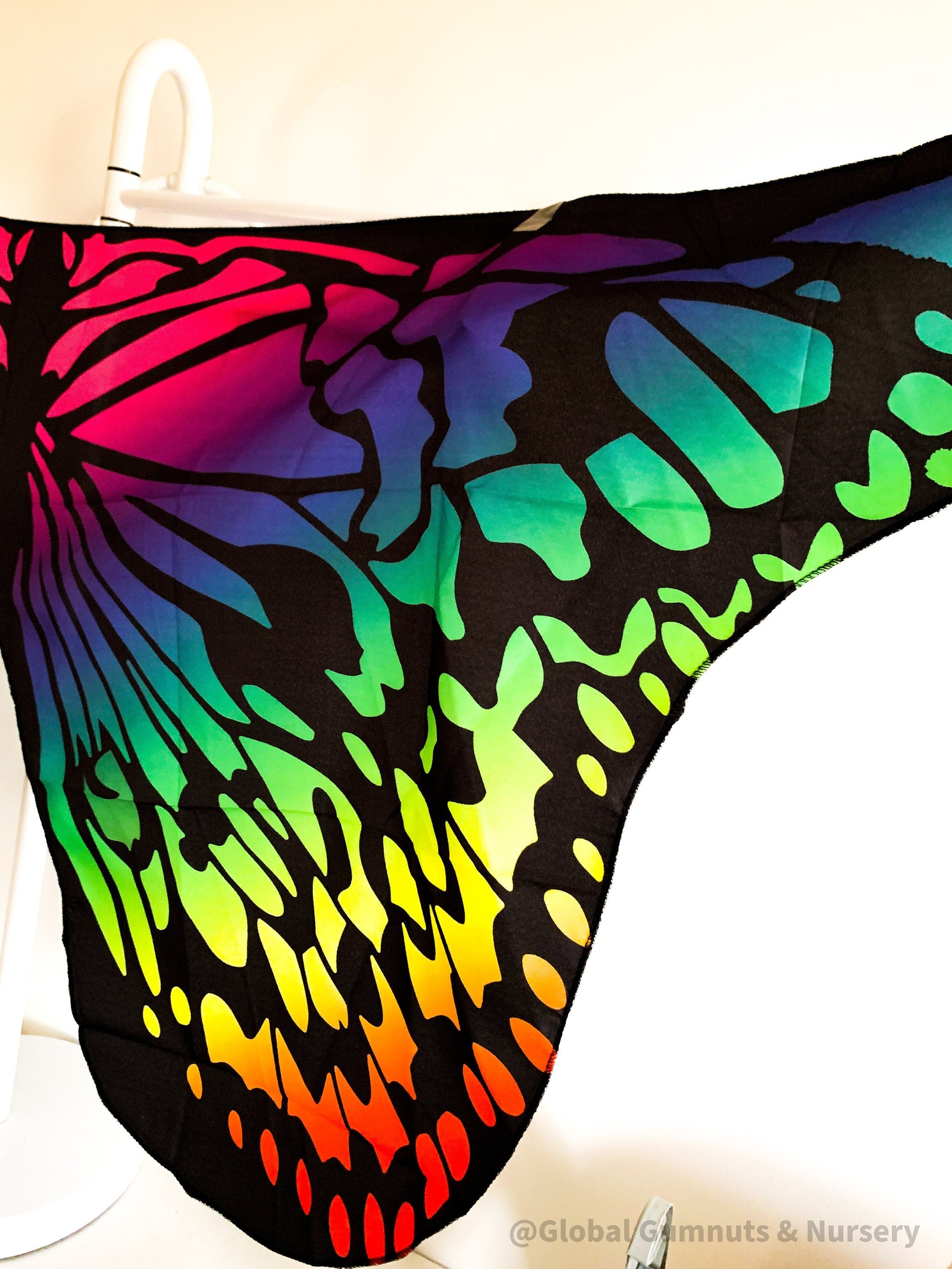 Rainbow Enchanting Butterfly Wings: Colourful, personalized butterfly wings for imaginative dress-up play, perfect for outdoor or indoor fun.