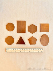 Shapes Wooden Tracing Board: Learn shapes with a board, matching pieces, and stylus.
