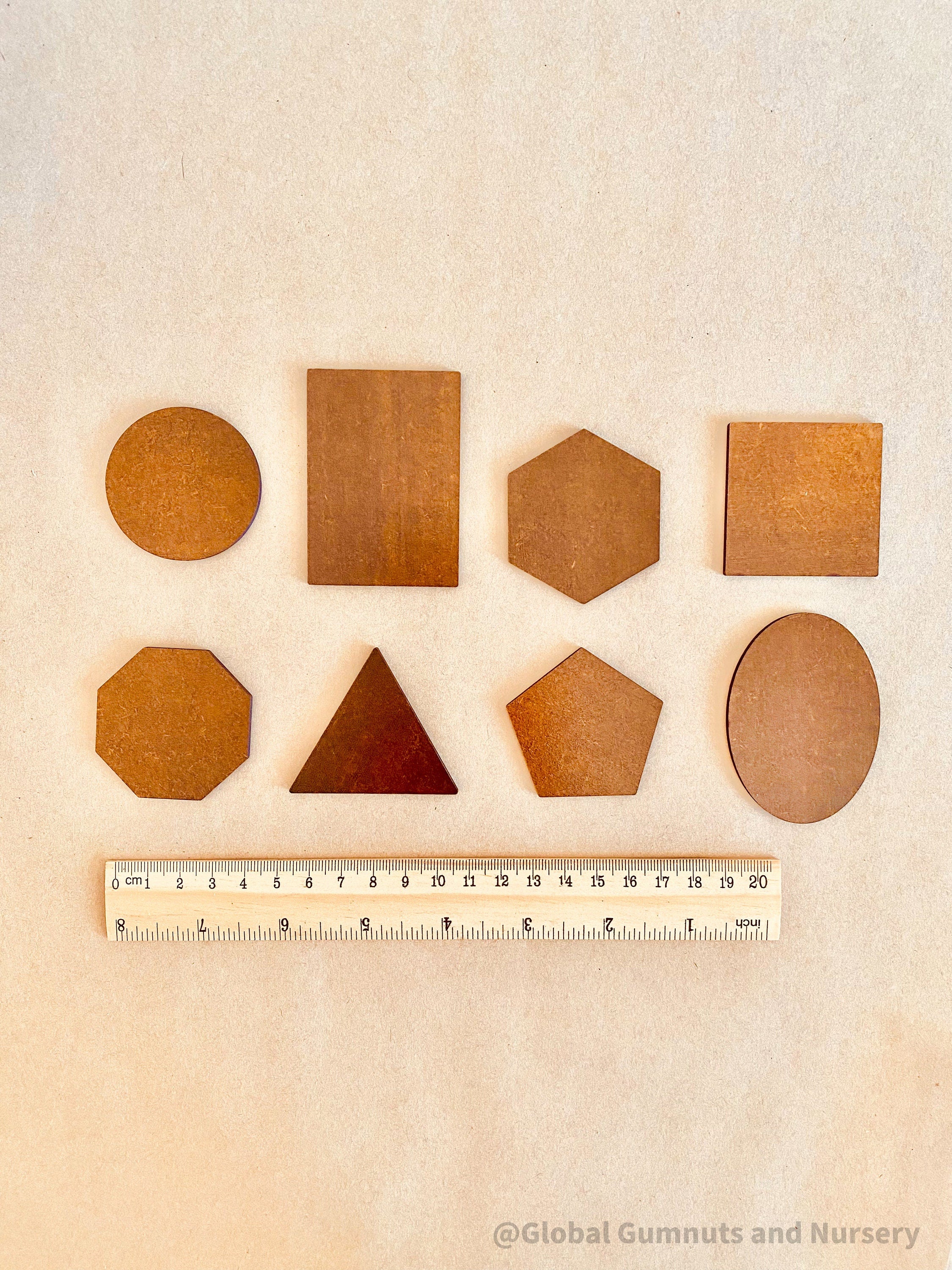 Shapes Wooden Tracing Board: Learn shapes with a board, matching pieces, and stylus.