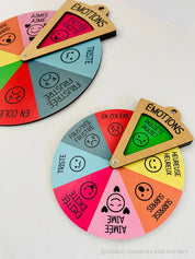 Emotions Spinner Dial (French): Dial with 8 human expressions for emotional learning in French.