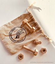 Wooden Nuts & Bolts Set: Six-piece set for motor skill development through play.
