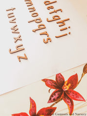A-Z Lowercase Wooden Letters: Set of 4cm wooden letters for learning and activities.