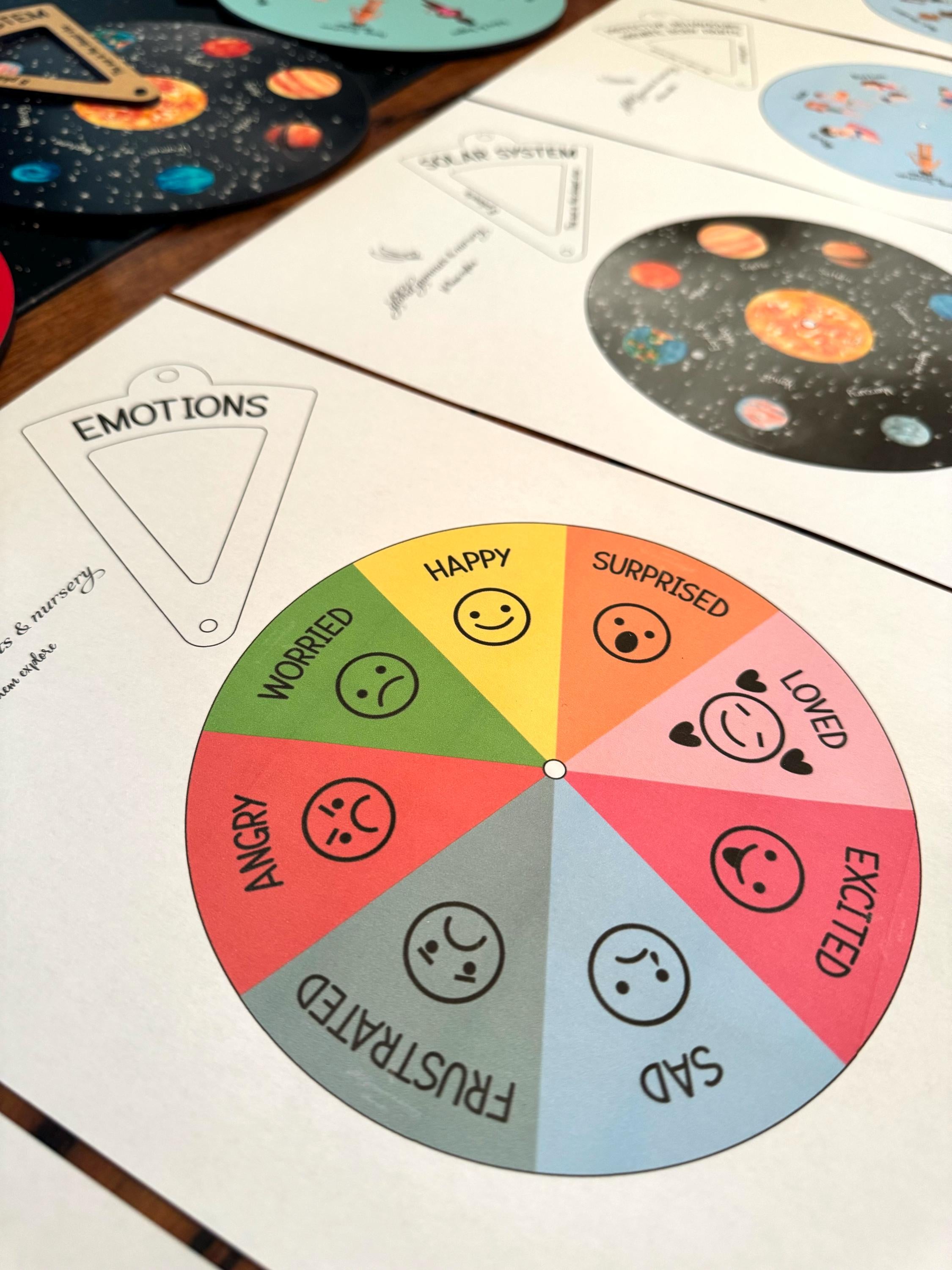 Digital Mega Set of 5: Digital educational set featuring emotions, solar system, and Noongar seasons.