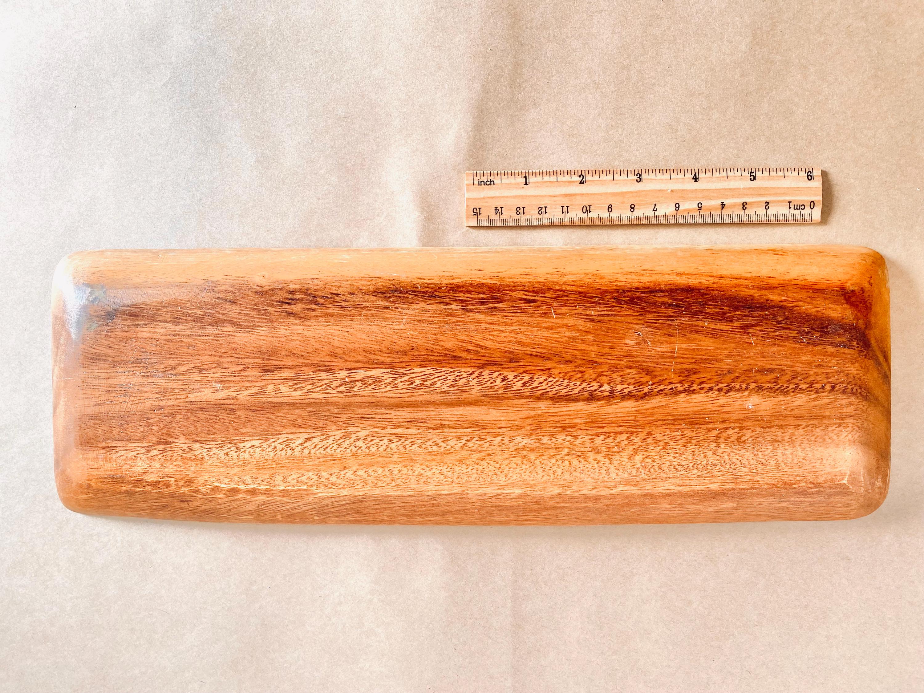Raised Rectangle Wooden Tray: Rectangular wooden tray designed for sensory or play setups.