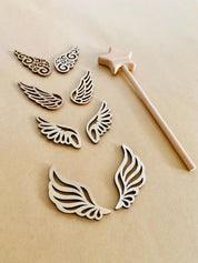 Wooden Star Wand: Playful star wand for fairy-themed activities and gifts.