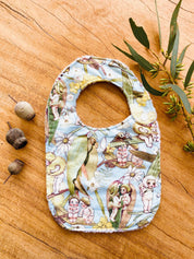 Adorable Gumnut Babies Bibs: Baby bibs featuring gumnut-themed characters.
