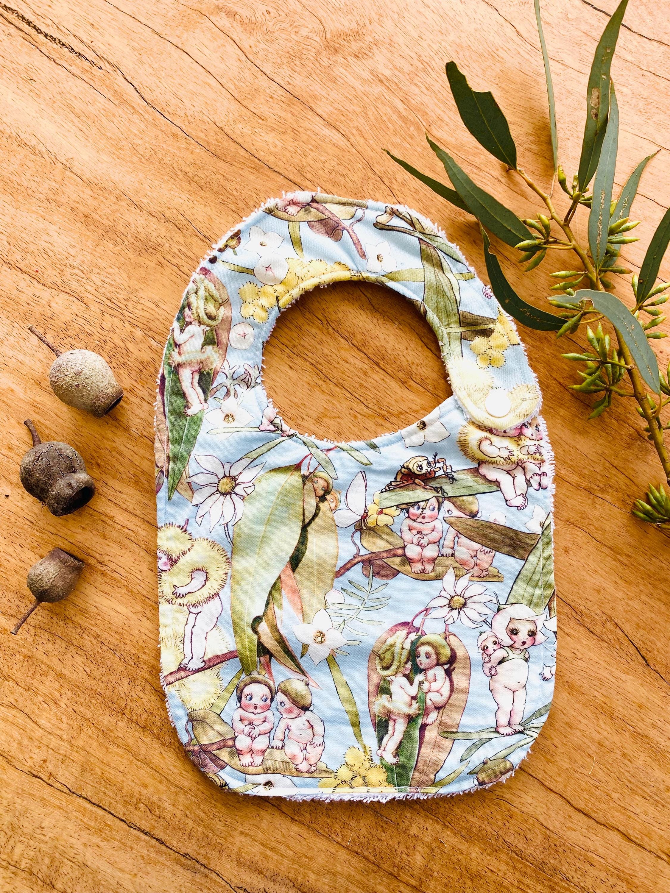 Adorable Gumnut Babies Bibs: Baby bibs featuring gumnut-themed characters.