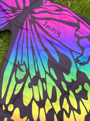 Rainbow Enchanting Butterfly Wings: Colourful, personalized butterfly wings for imaginative dress-up play, perfect for outdoor or indoor fun.