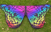 Rainbow Enchanting Butterfly Wings: Colourful, personalized butterfly wings for imaginative dress-up play, perfect for outdoor or indoor fun.