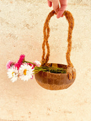 Coconut Play Basket: Eco-friendly play basket designed for beach adventures.