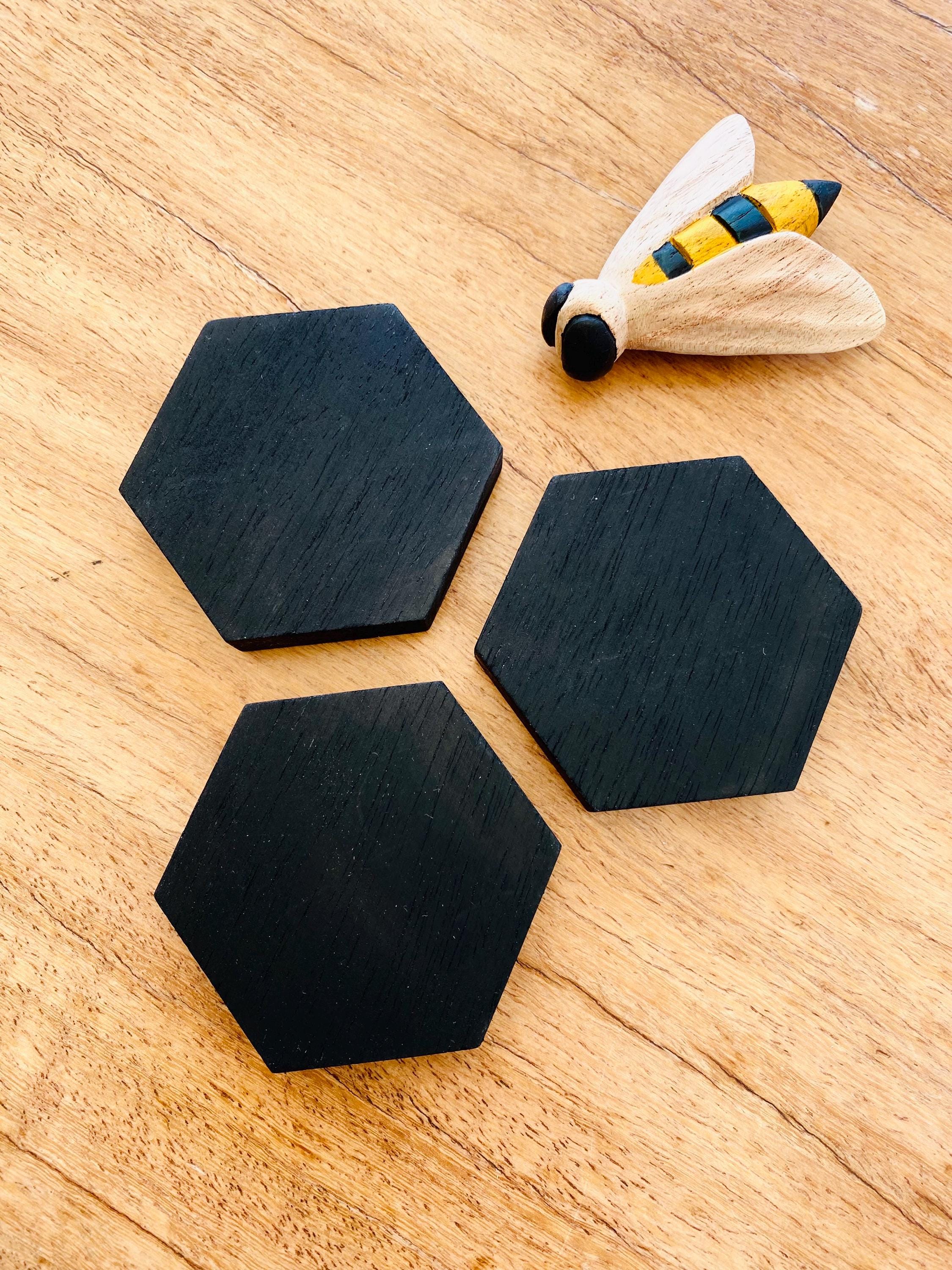 Hand-painted bee set, available in 4, 5, or 9 pieces. Perfect for creative play, crafts, or unique decor.