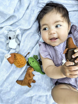 Marionnettes à doigts en velours australien (lot de 5)