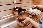 Pala para arena o agua con mango corto