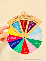 Cadran rotatif DIY - Quatre saisons (allemand) - Outil NUMÉRIQUE pour enfants