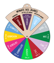 Cadran rotatif DIY - Quatre saisons (allemand) - Outil NUMÉRIQUE pour enfants