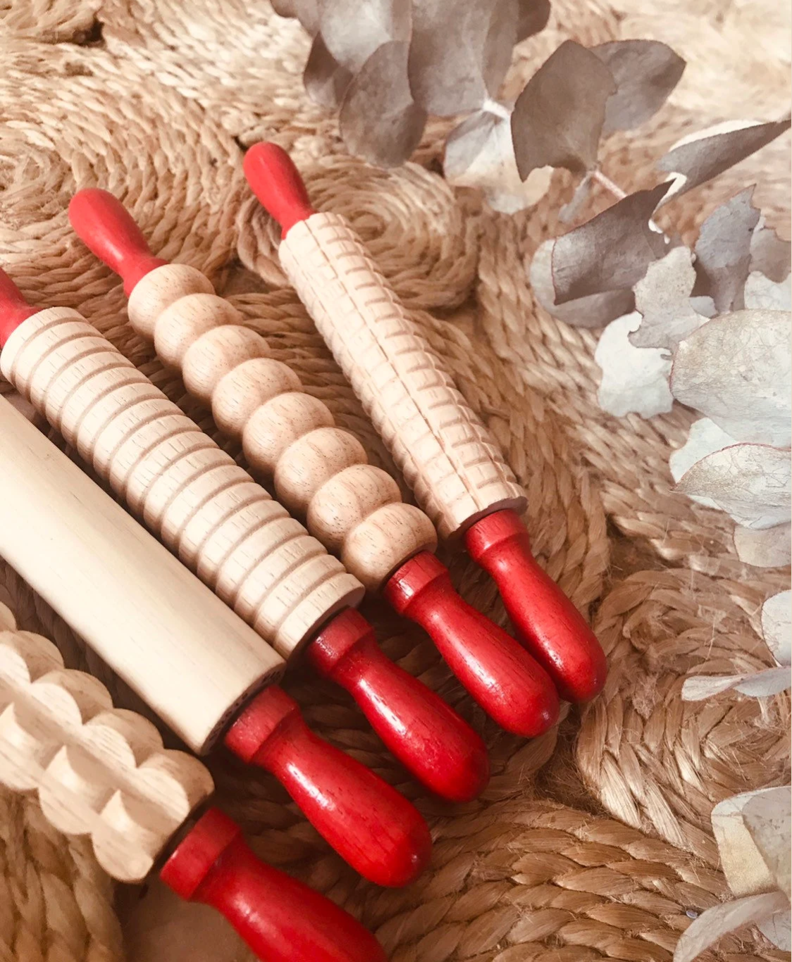 Patterned Rolling Pins For Playdough