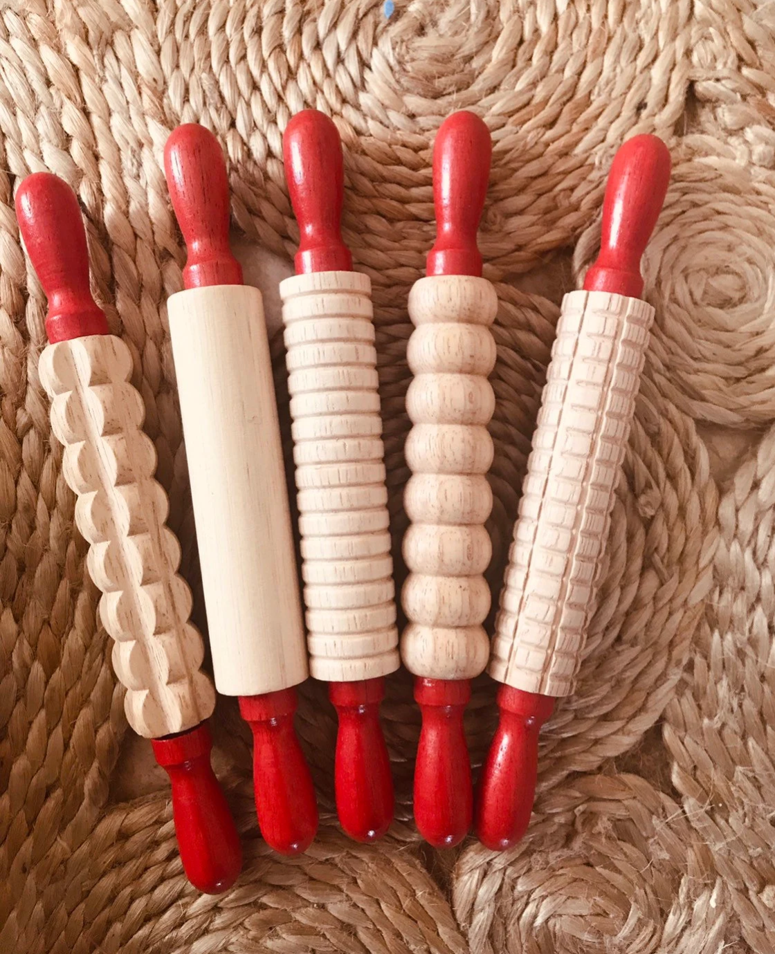 Patterned Rolling Pins For Playdough
