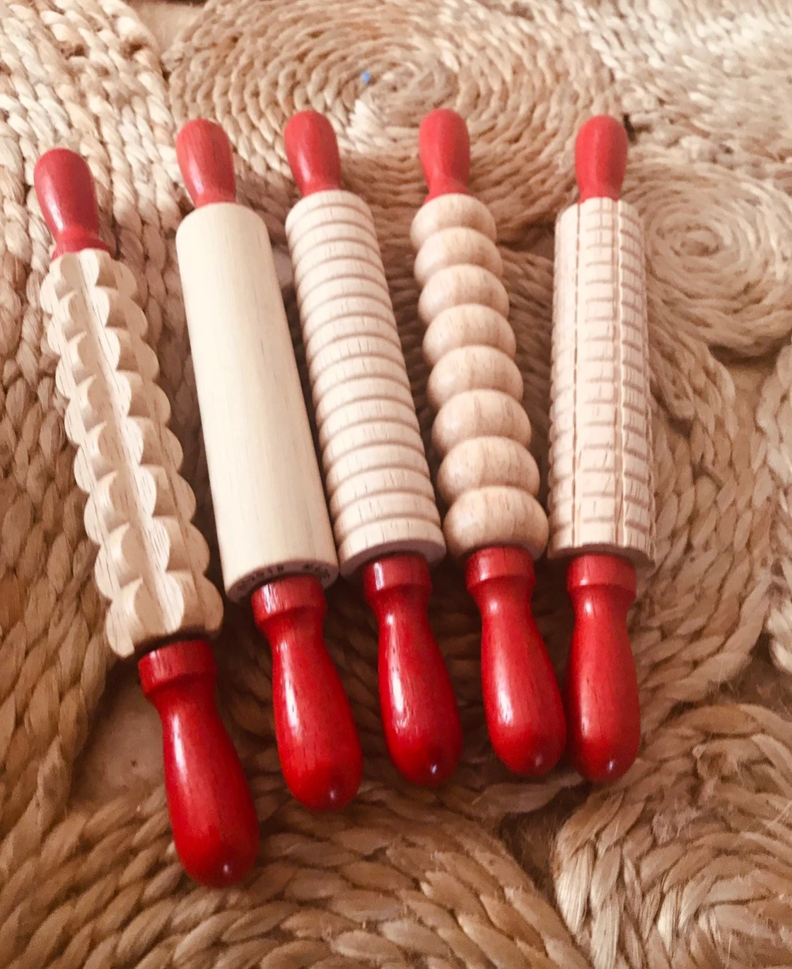 Patterned Rolling Pins For Playdough