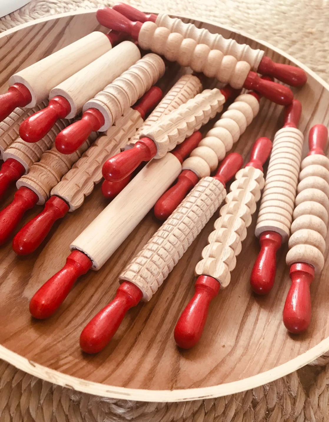 Patterned Rolling Pins For Playdough